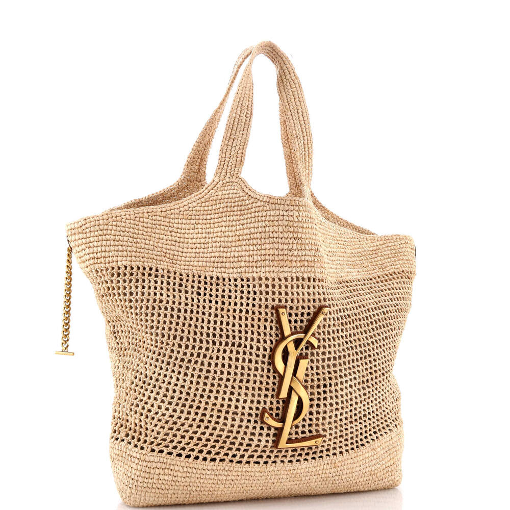 Saint Laurent Maxi Icare Shopping Tote Raffia - Picture 3 of 7